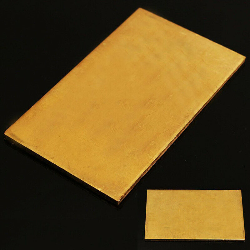 1Pcs Brass Metal Thin Sheet Plate Welding 60x100x3mm Metalworking Craft Weld