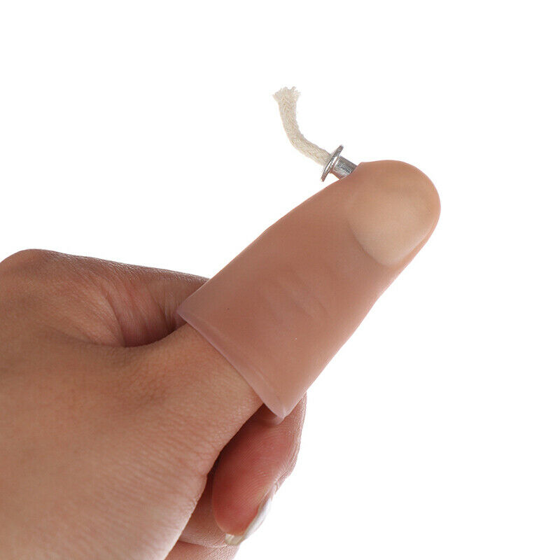 1Pc Magic tricks prop candle flame movement fire rubber finger thumb magDDATDD