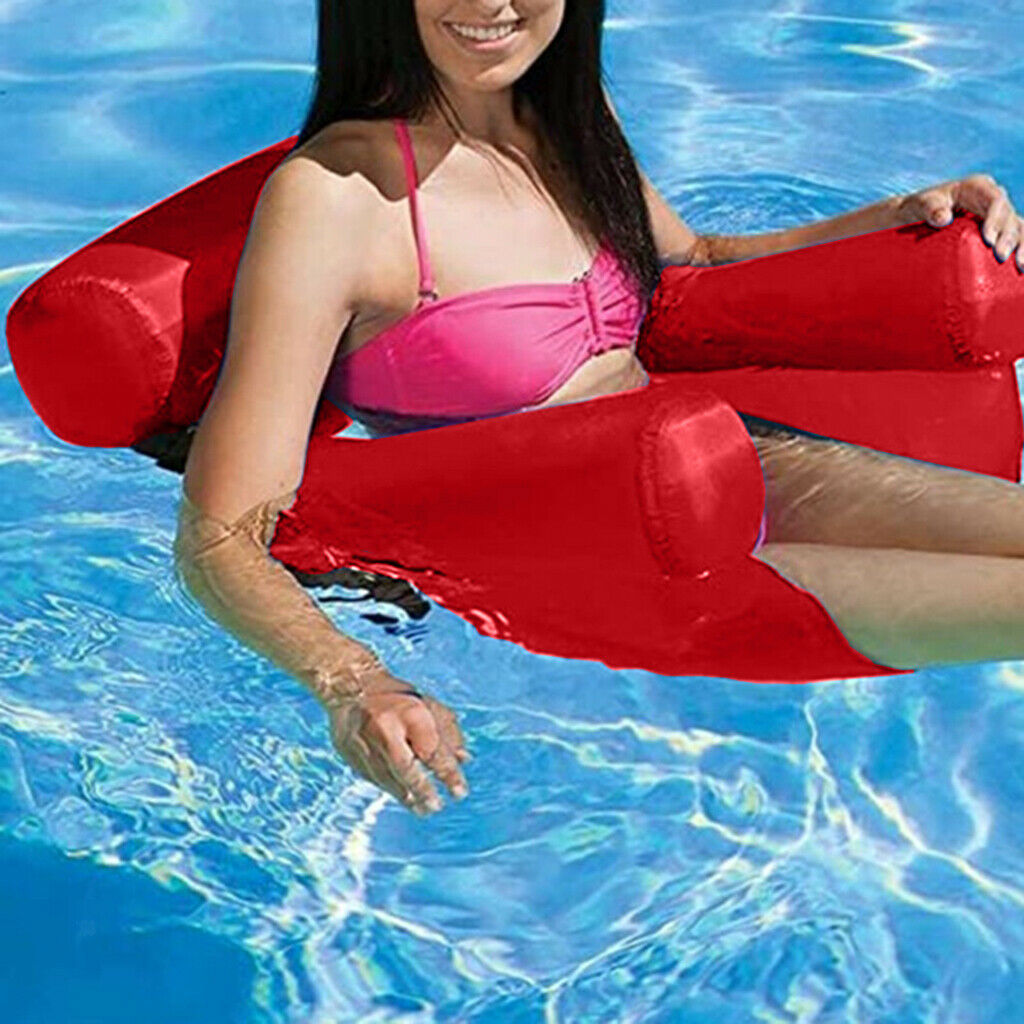 2Set Swimming Floating Chair Pool Seats Inflatable Water Bed Lounge Chairs Float