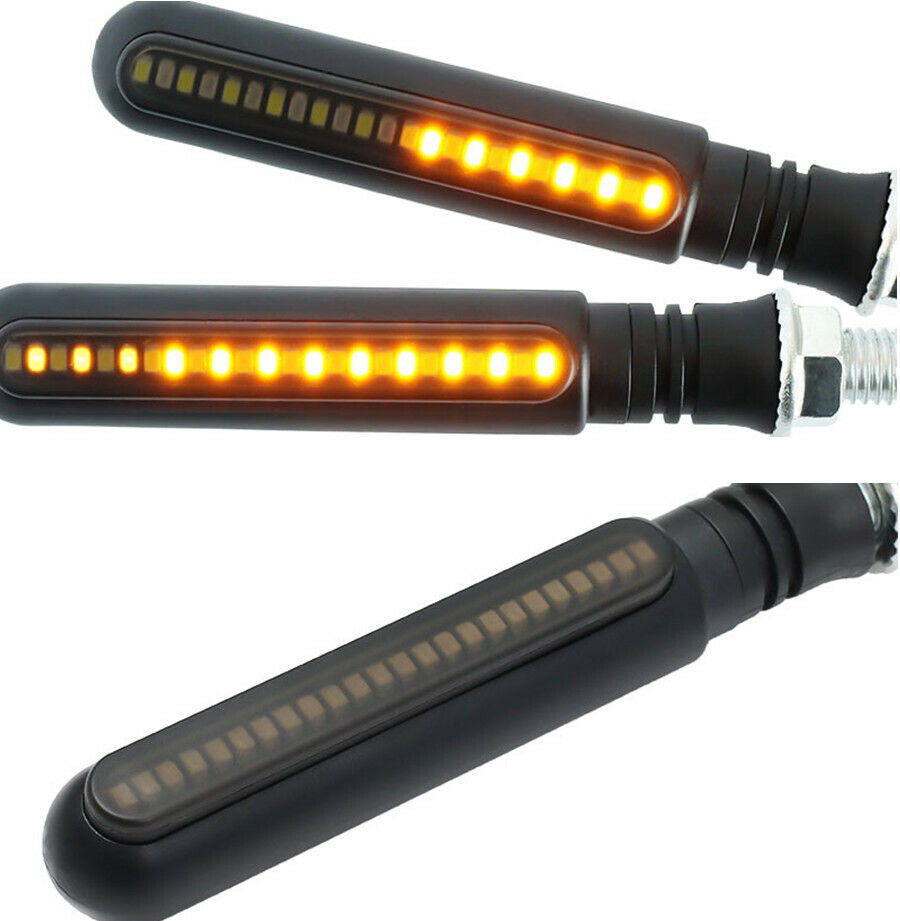 1 Pair 12V LED Brake Tailight Flasher Strobe Flowing Turn Signal Indicator Light