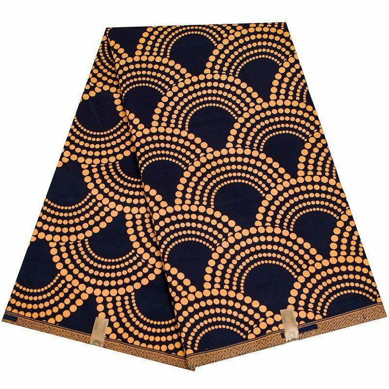 1 Yard African Batik Wax Printed Fabric Clothing Sewing DIY Handcraft Materials