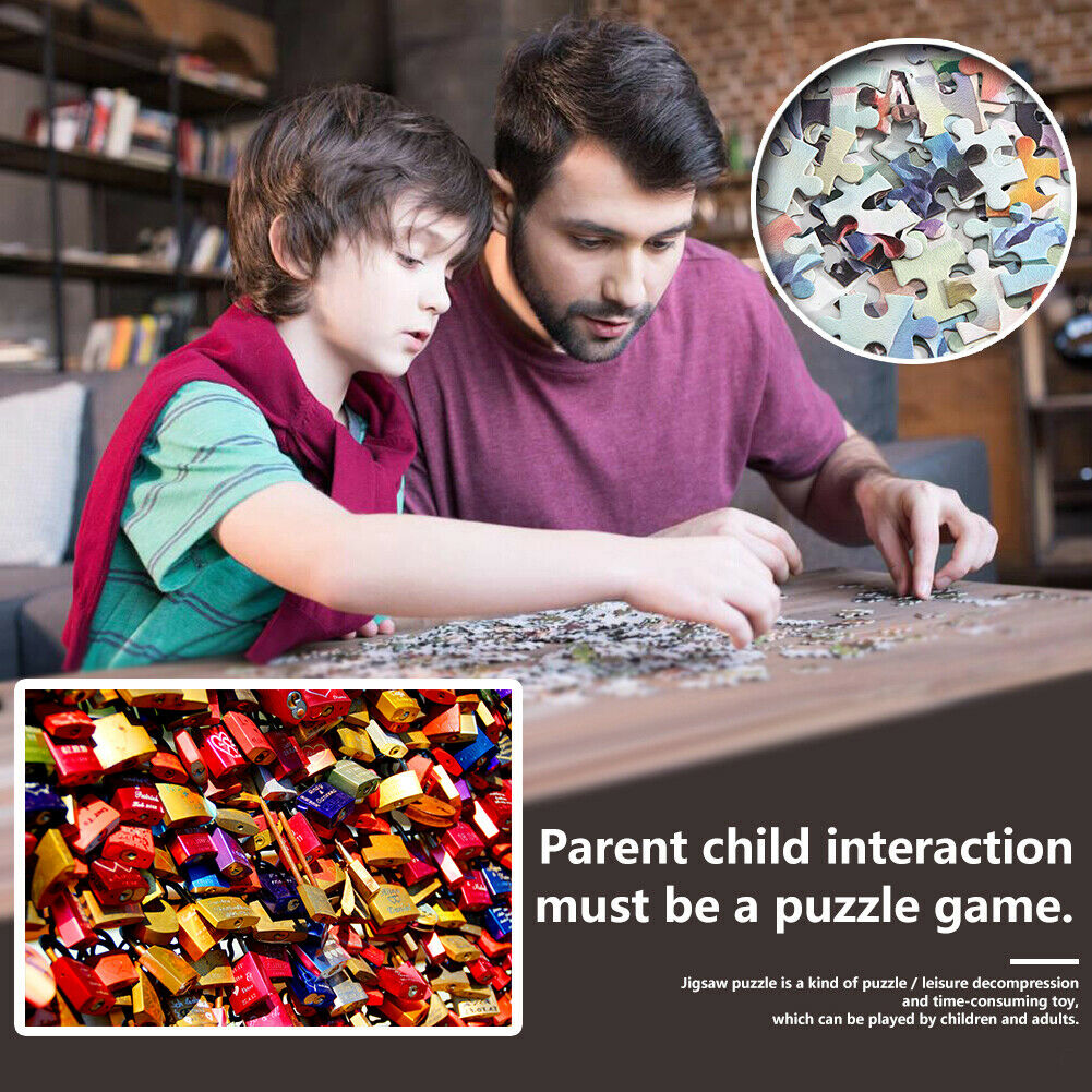 1000pcs Assemble Toys Love Locks Puzzles for Kids Intelligence Development @