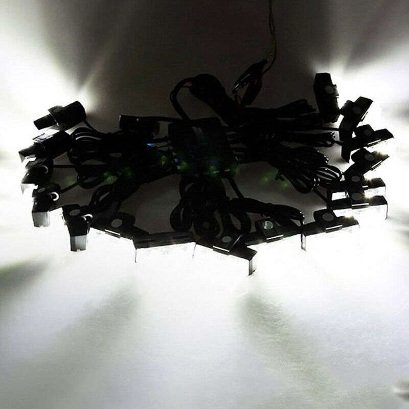 32LED Car SUV's Strobe Emergency Lights Bars Dash Flashing Grille Lamp 16 Bulbs