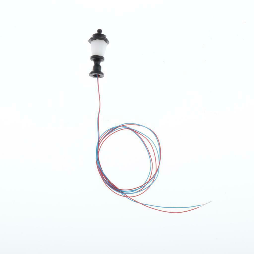 Pack of 20 1/100 Railway Landscape 3V White LED Lights Lamps Accessories