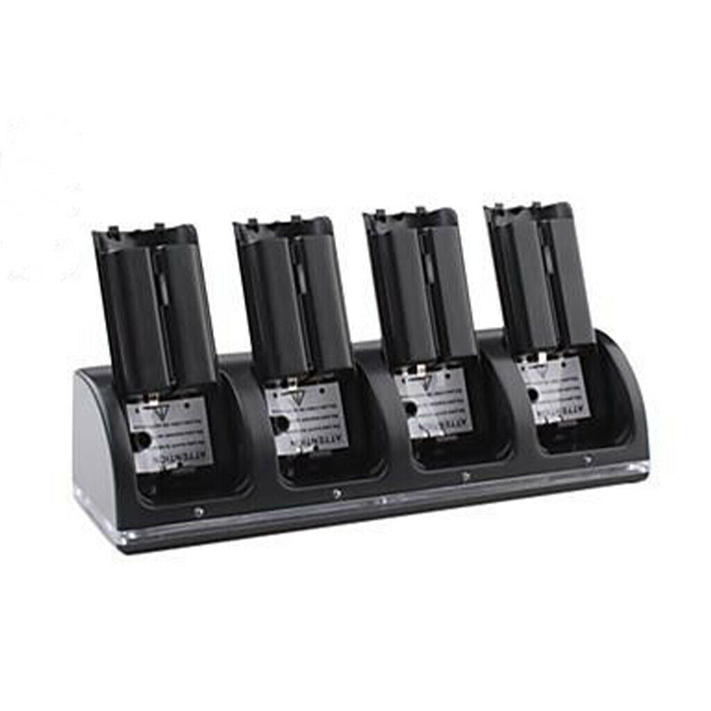 4 in 1 Charger Dock for Wii Remote, Remote Control Charger Docking Station with