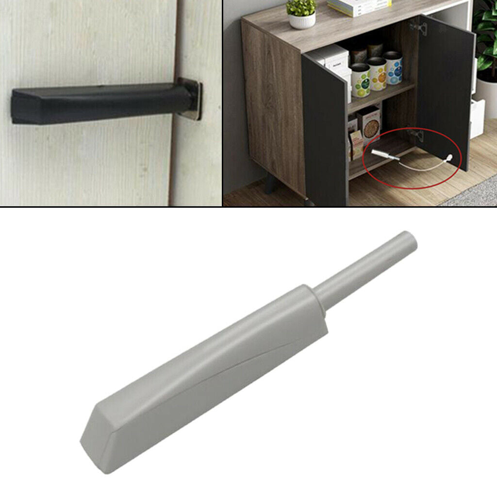 Magnetic Tip Latch Touch Release Drawer Door Cabinet Catch Push To Open Gray