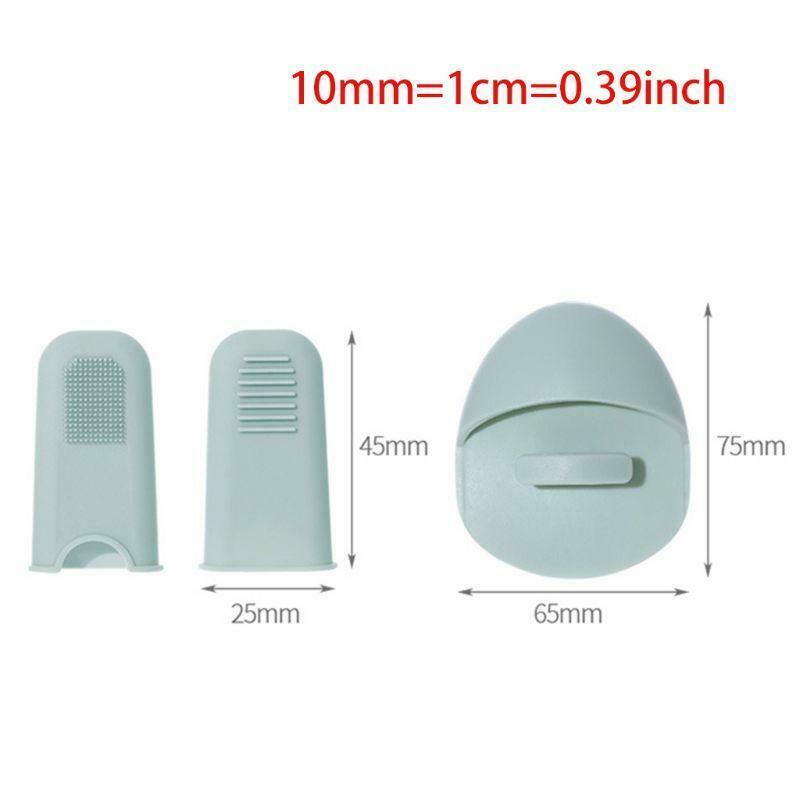 3Pcs Silicone Face Cleanser Massager Brush Manual Facial Blackhead Nose Scrubber