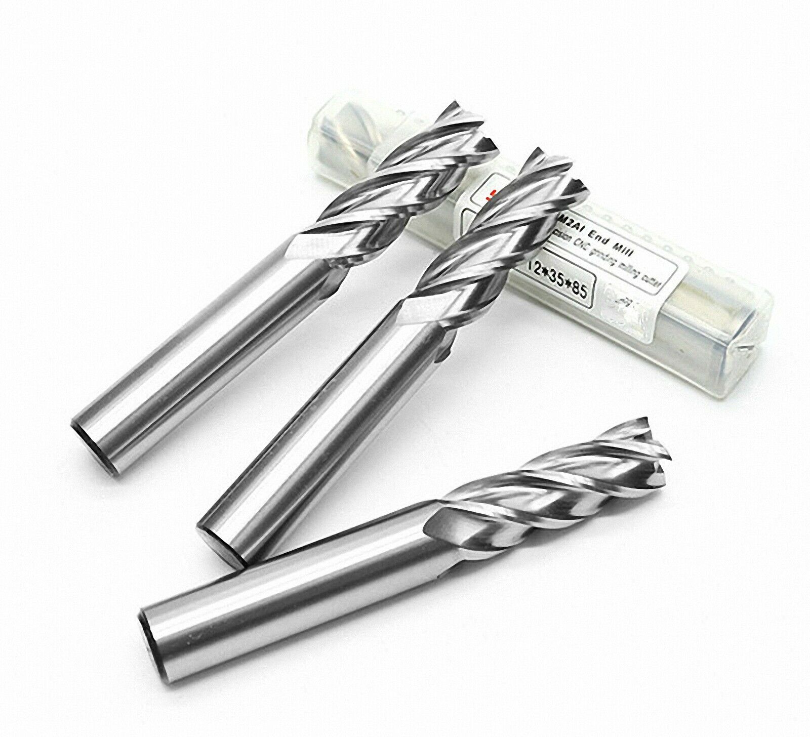 5Pcs 3-Flute 6mmx 6x50 Carbide End Mill For Aluminum Shank CNC Milling Bits