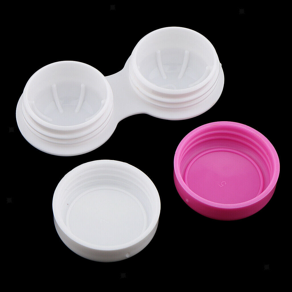 20 Pieces Cute Contact Lens Box Travel Lenses Case Container Holder Storage