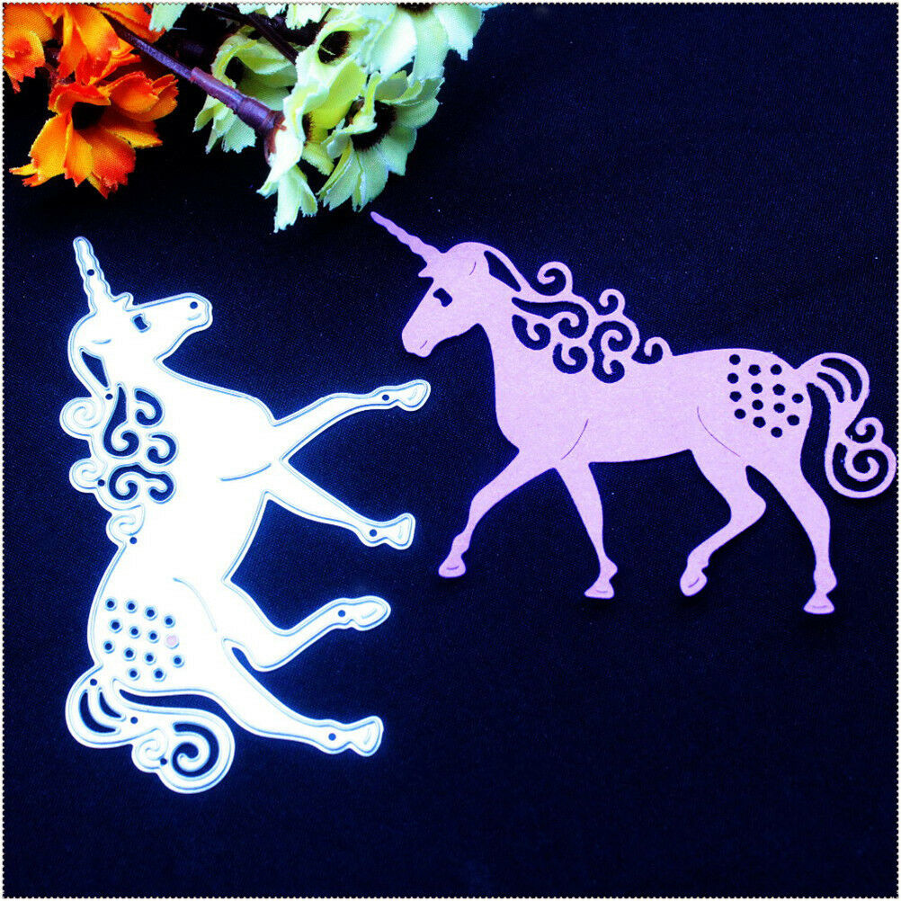 Horse Metal Cutting Dies Stencil DIY Scrapbooking Photo Album Ca.l8