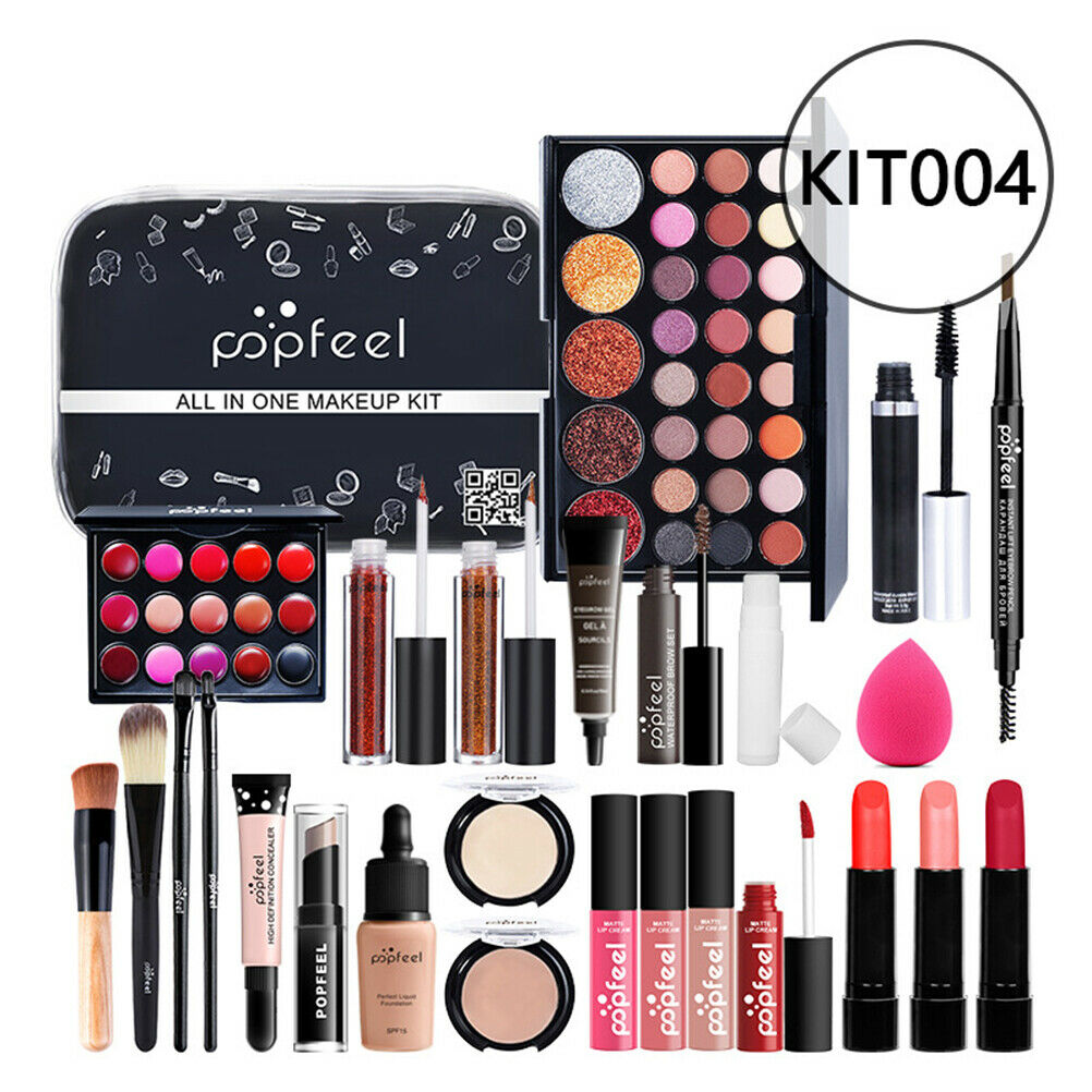 27PCS Professional Makeup Set Portable Travel Makeup Organizer Storage Box Gifts