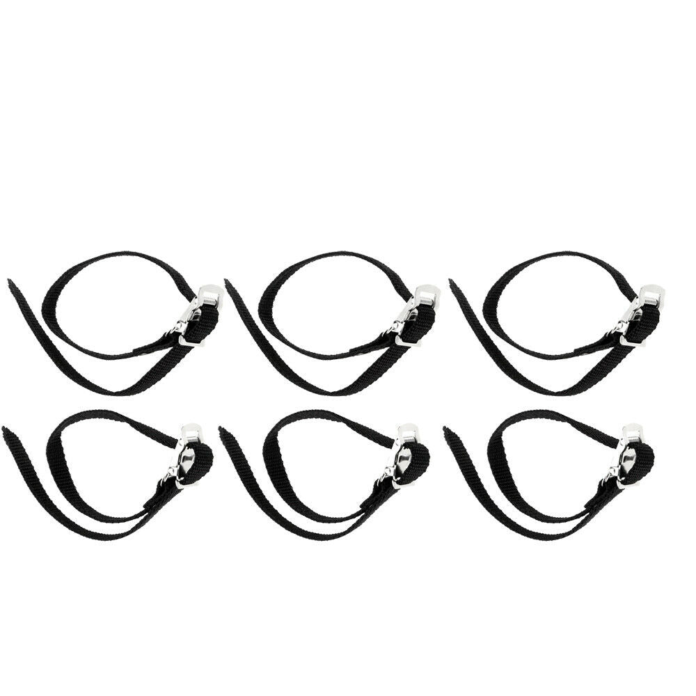 3x Pair Anti-slip Fixed Bike  Cycling Pedal Toe Clips Strap Foot Band