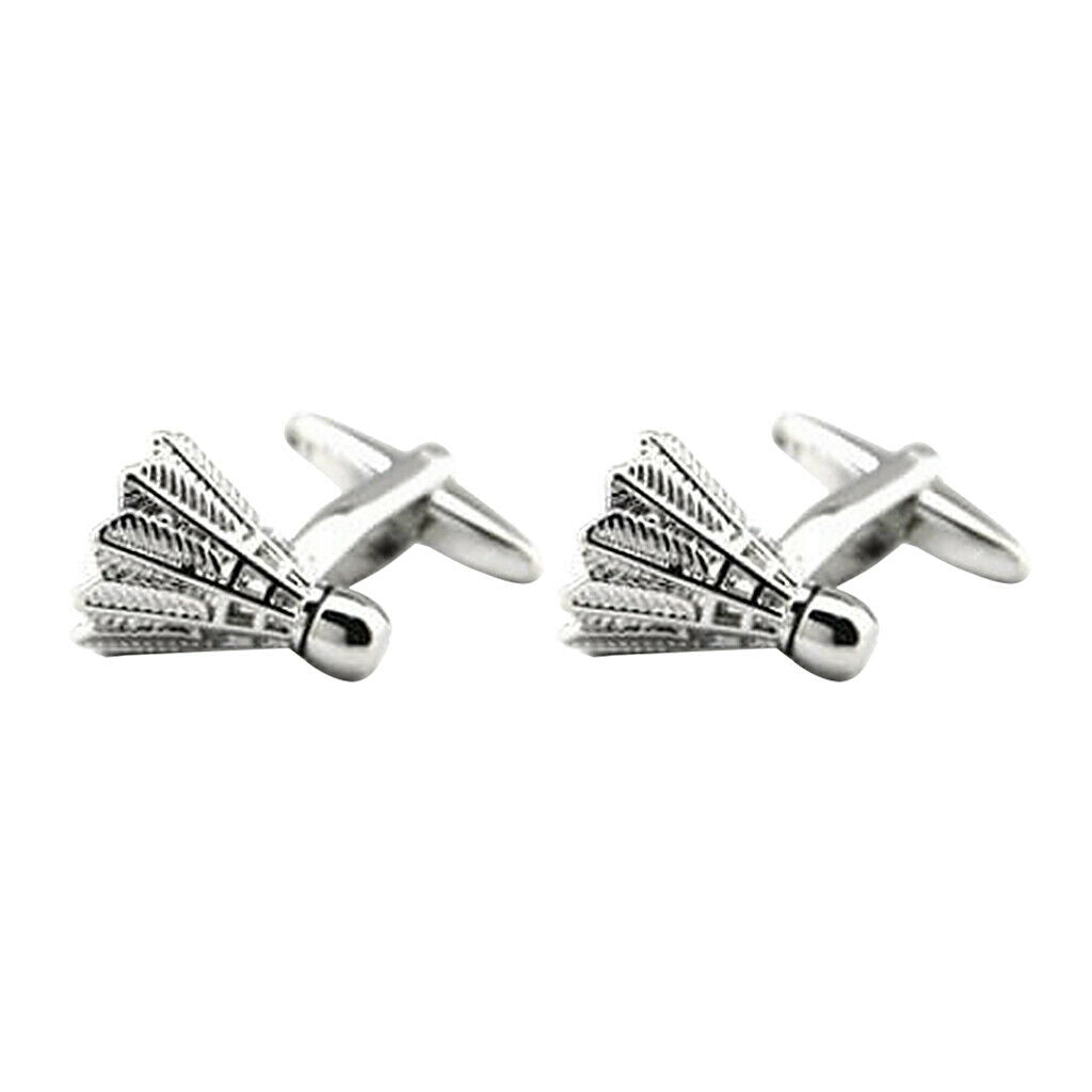 Badminton Shuttlecock Cufflinks Wedding Party Cuff Links Men Christmas Gift