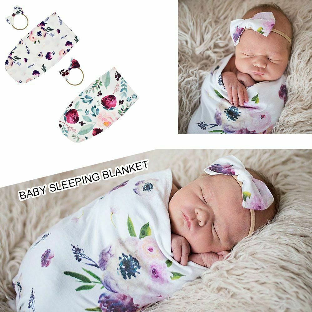 Headwear Infant Headband Swaddle Wrap Baby Sleeping Blanket Baby Sleeping Bag