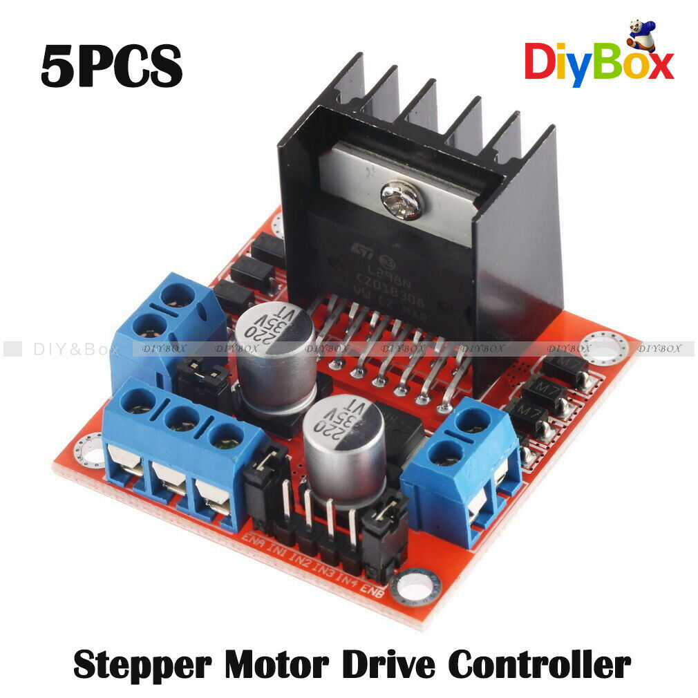 5PC Stepper Motor Drive Controller Board Module L298N Dual H Bridge DC F Arduino