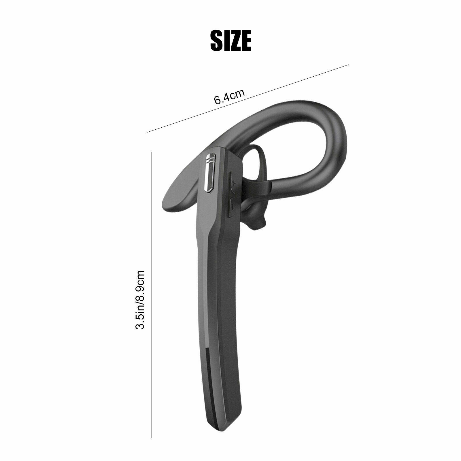 Wireless Bluetooth 5.0 Earpiece Trucker  Noise Cancelling Headset Mic Ear Hook