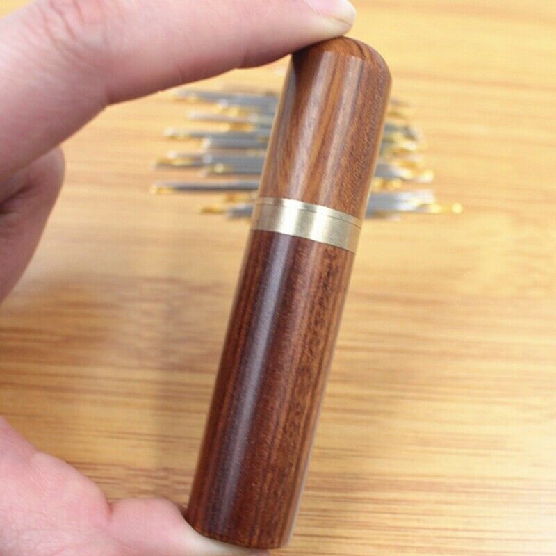 DIY Sewing Needles Holder Storage Tube Wooden Box Hand Sewing Case Contai.l8