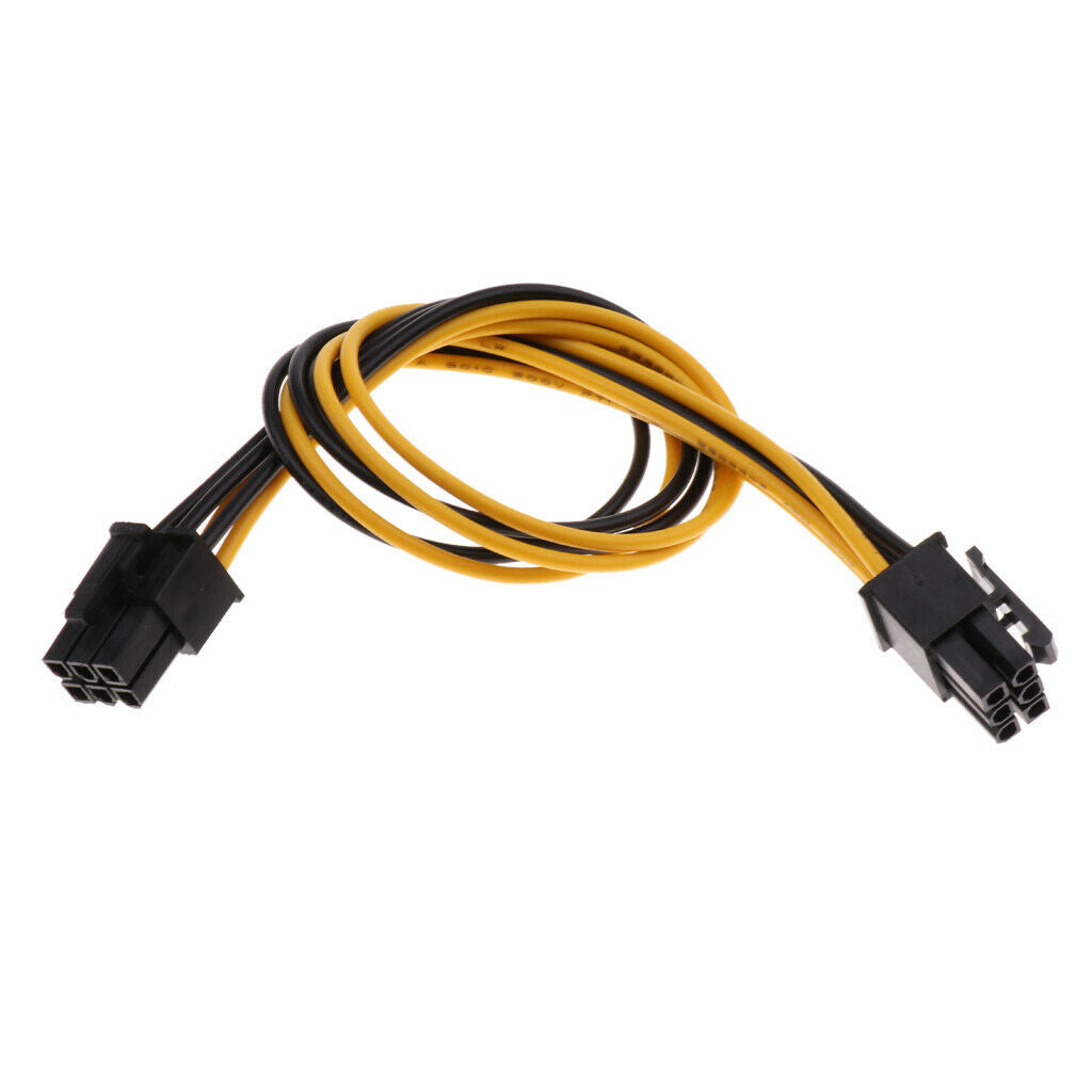 6 Pin (male) To (male)   Power Extension Adapter Cable For GPU Video Card