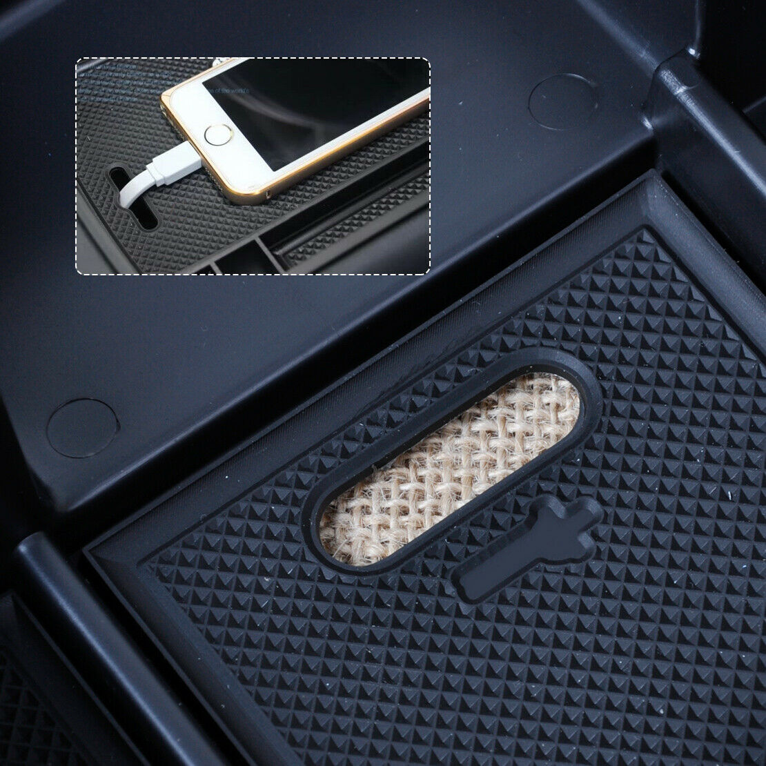 Glove Armrest Storage Console Secondary Box Tray Fit for Audi A4 A5 2013 2014 An