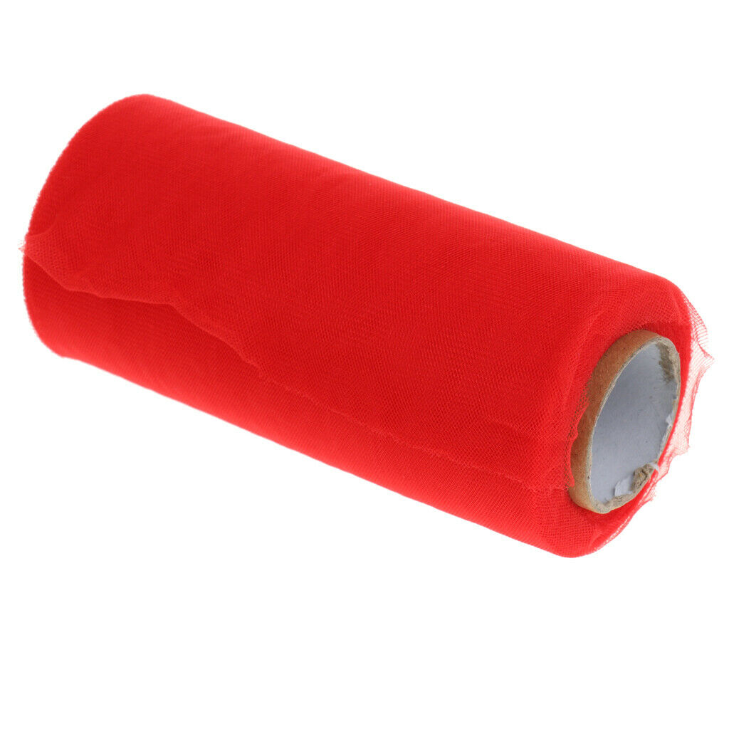 Tulle Fabric Spool Rolls Tutu Craft Wedding Bride Dress Decor Red