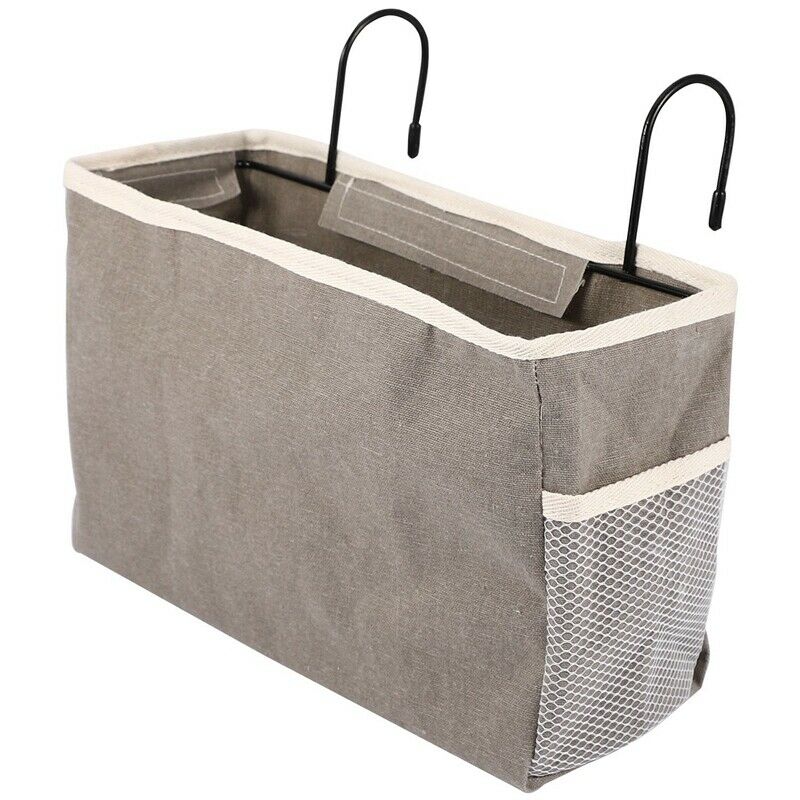 Storage Bag Basket Hook Office Desk Dormitory Bedside Bed Dorm Hanging Canvas Z2