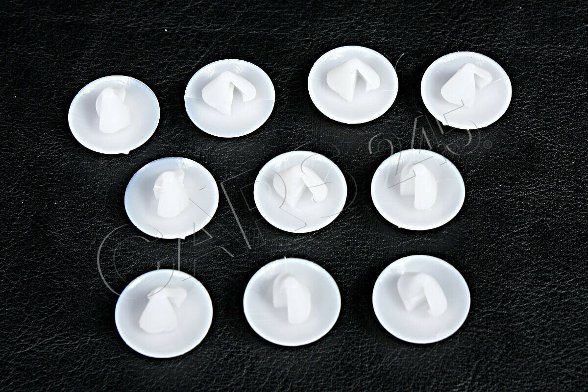 Door Trim Clip Fastener Retainer White x10 pcs For CITROEN PEUGEOT 8565 40
