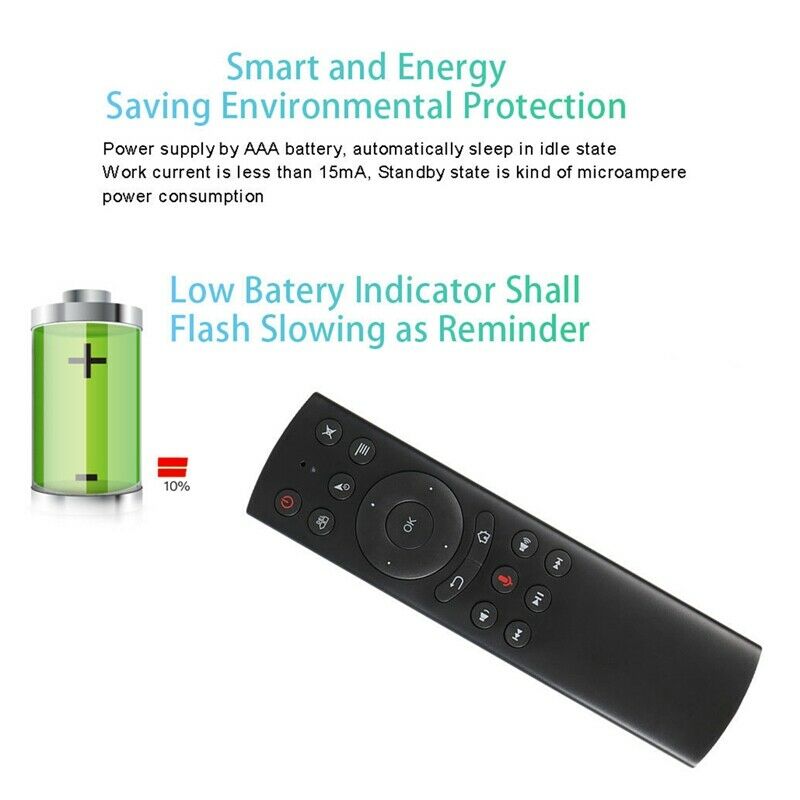 Remote Control Air Mouse Gyro Voice Search Smart Remote Control TV IR LearningQ1