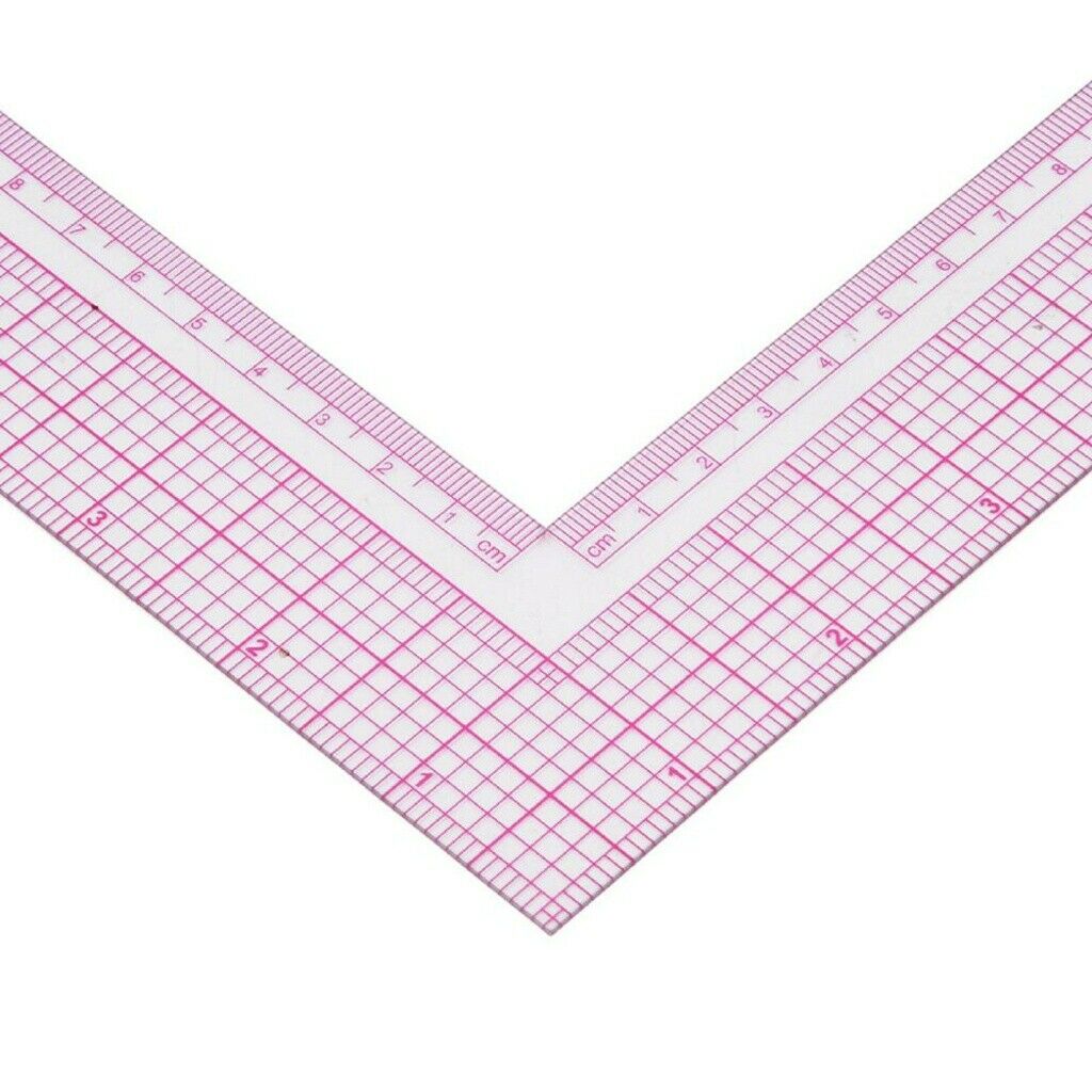 Plastic L-Square Shape Ruler Sewing Measure ruler Professional DIY Tailor Tool