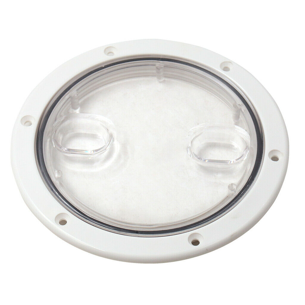 Inspection Access Hatch Cover 6inch - Deck Plate for Boat /Yacht Marine, White