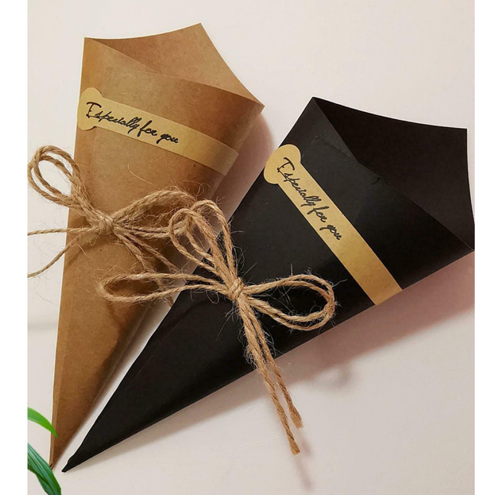 Confetti Cones Wedding Cones for Wedding Party for Confetti Gifts Brown