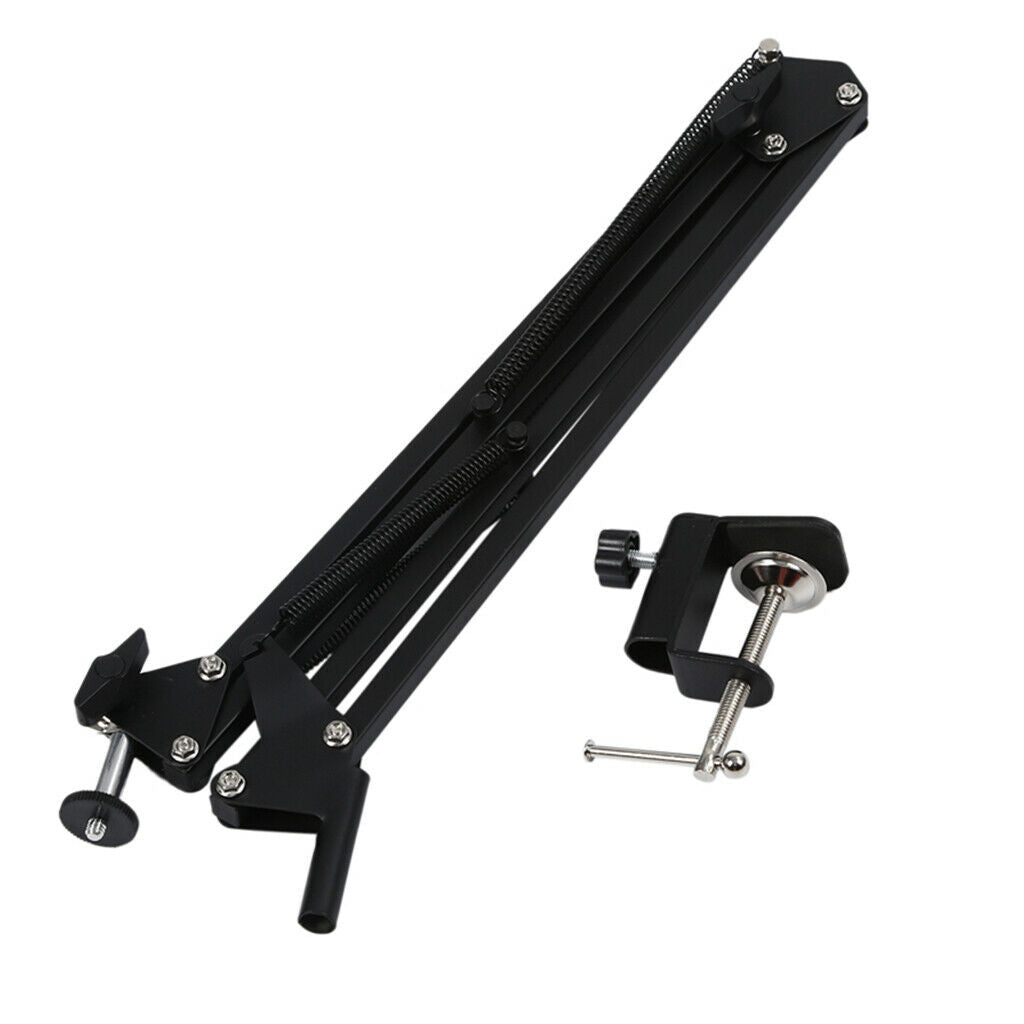 Microphone Stand Heavy Duty Boom Scissor Arm Stand for Broadcasting Recording