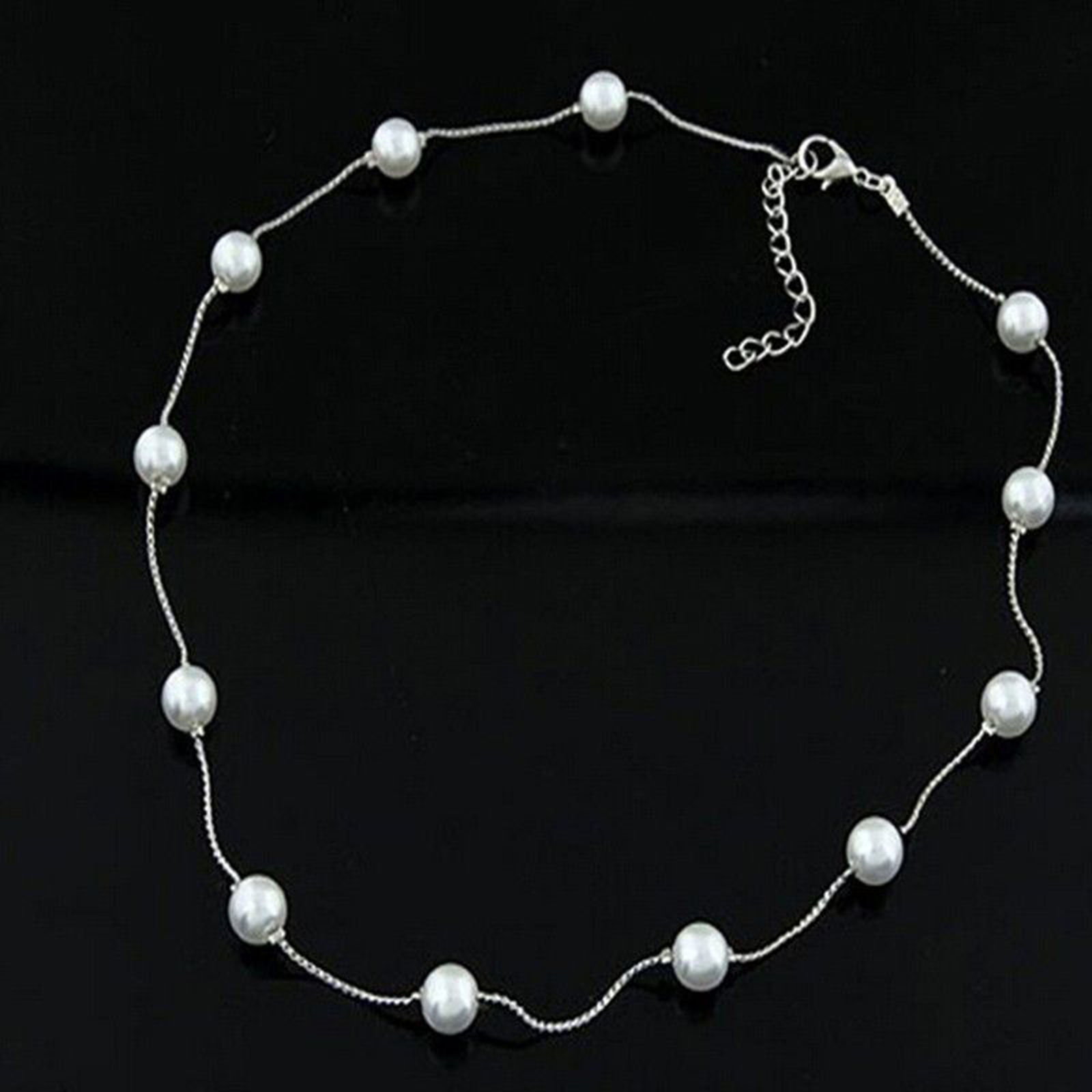 Women Jewelry Fashion Pendant Chain Crystal Choker Chunky bib Statement Necklace