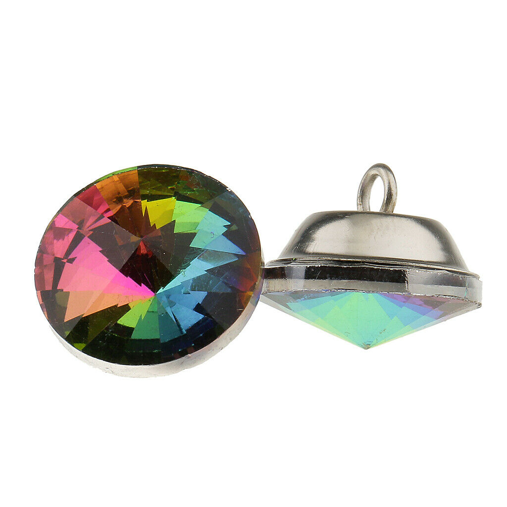 25pcs Colorful Crystal Buttons for Sofa Headboard Upholstery Decoration DIY