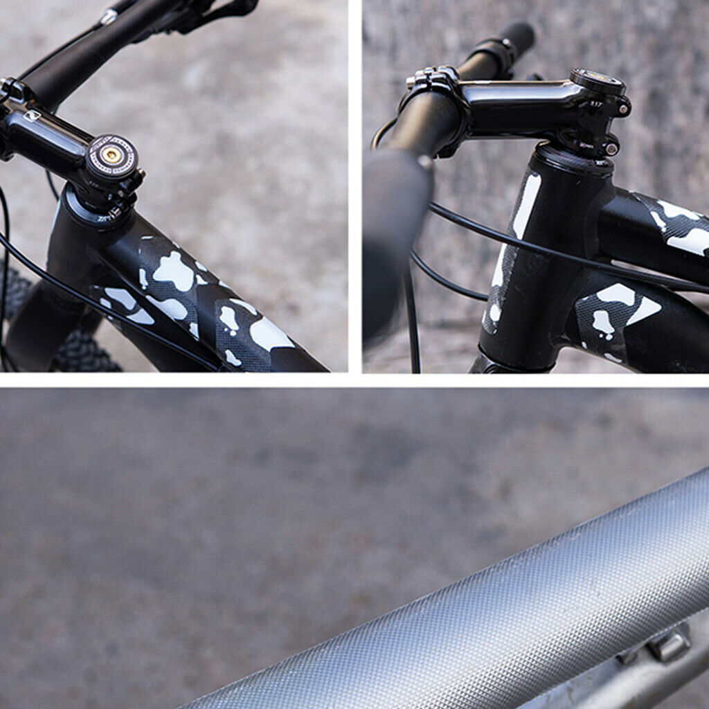 2 Set Bike Frame Stickers Bike Rack Paster Protection Film Bike Stickers
