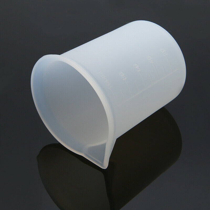 100ml Silicone Measuring Cups Graduated Surface Cooking Bakery Kitchen Lab Tool