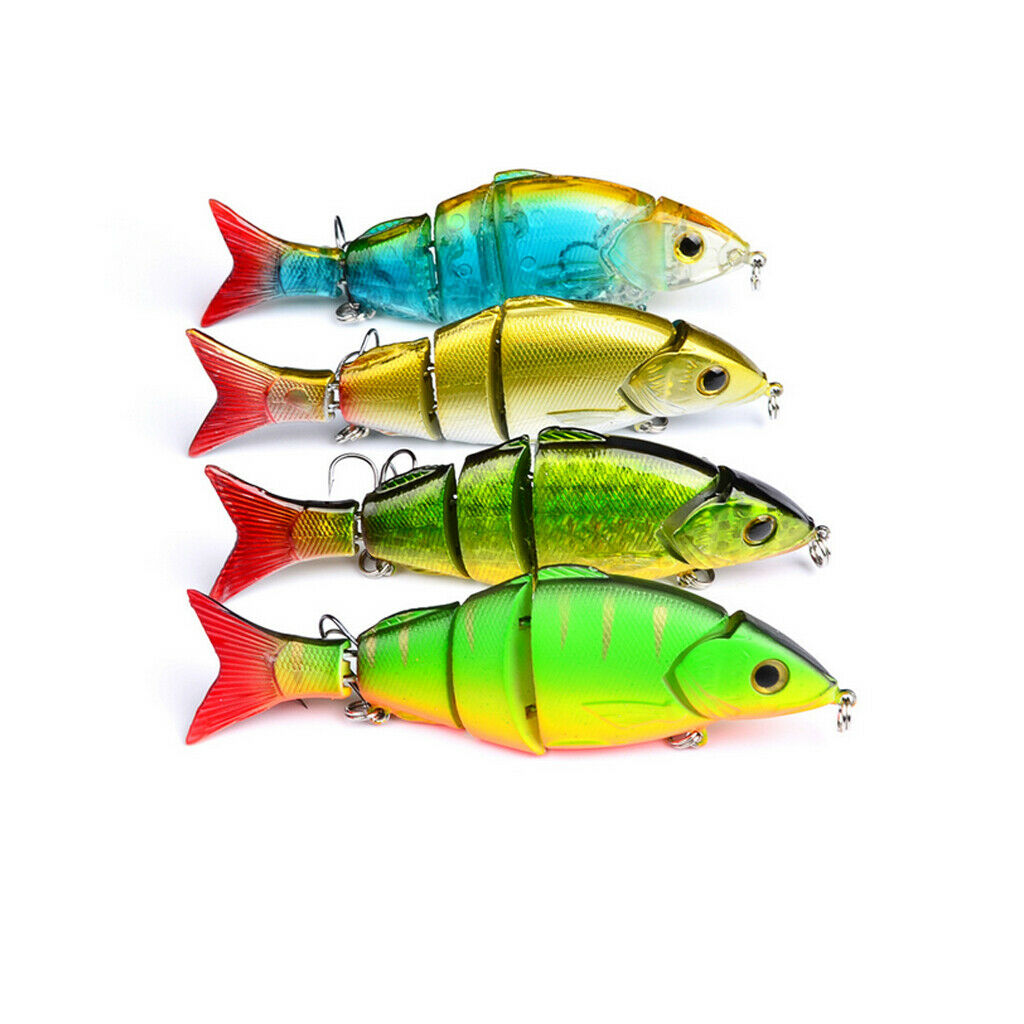 Multi - jointed   3 - Segement   Bass   Fishing   Lure   Crankbait   Hard   Bait