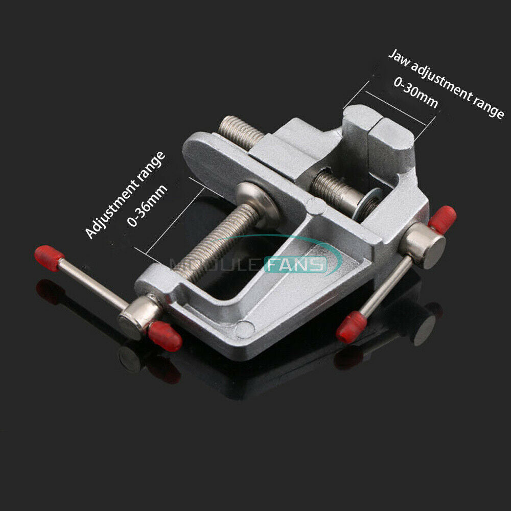 DIY Mini Bench Table Vise Aluminum Alloy Bench Vise Mold Fixed Repair Tool Vise