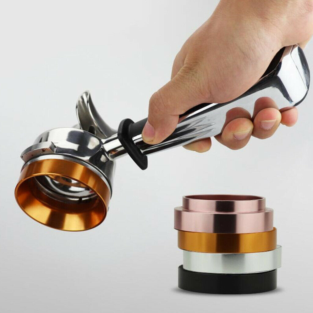 Magnetic Aluminum Coffee Dosage   58mm Portafilter Dosing Funnel ~ Black