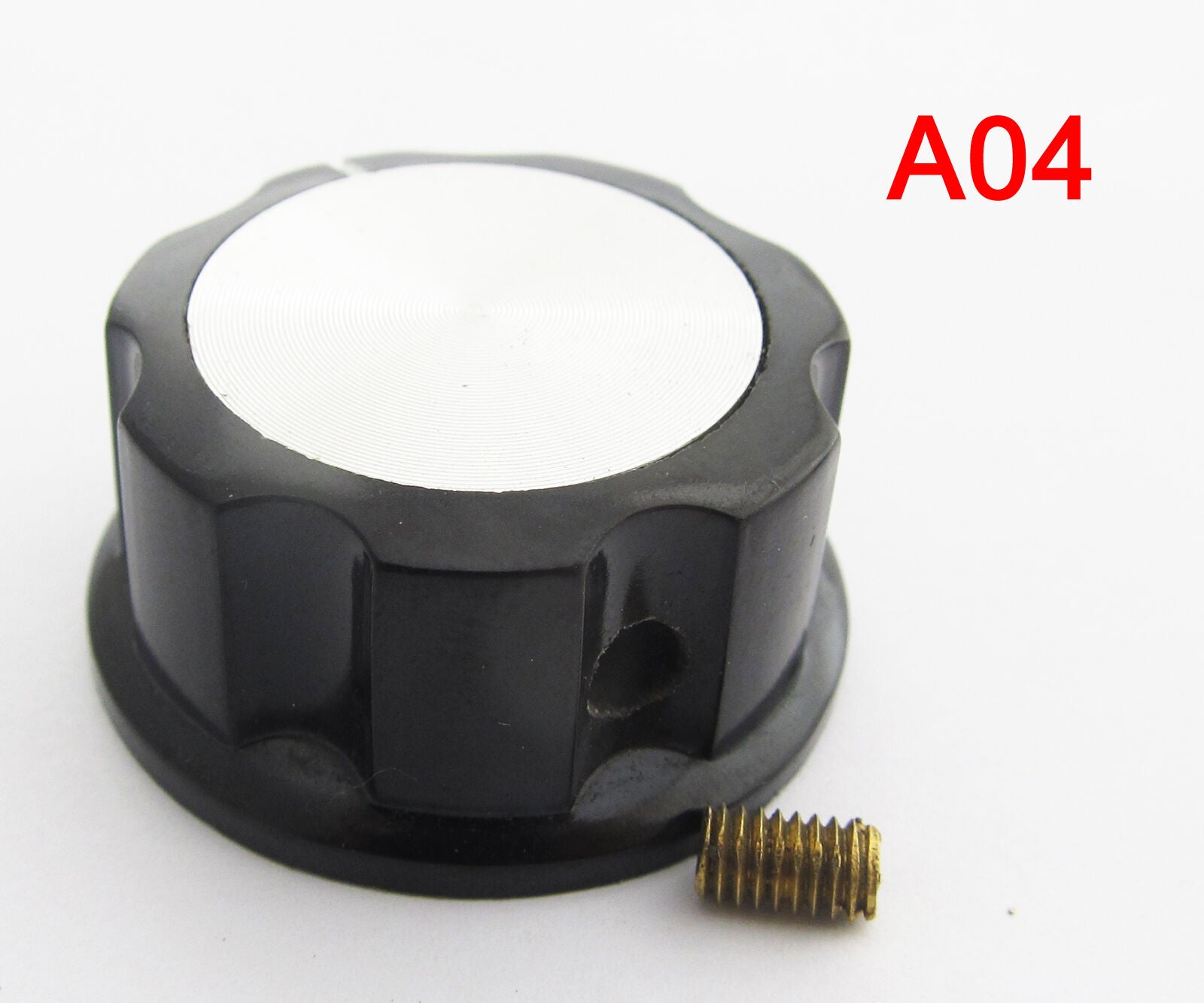 6pcs MF-A04 33x16mm Screw Fix Pot Knobs for HAM Radio Audio Volume Tone Control