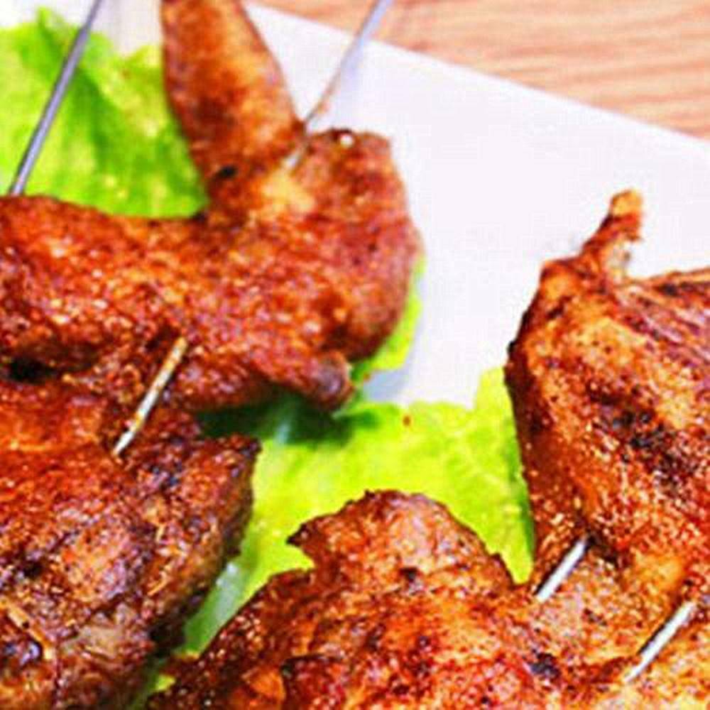 10x Reusable Stainless-Steel Barbecue Metal Skewers Needle BBQ Grill Kebab Stick