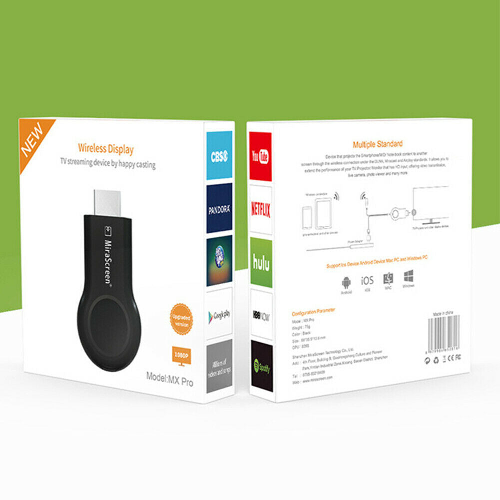 HDMI-compatible 1080P WIFI Dongle Phone to TV Video Audio Adapter for iPhon @