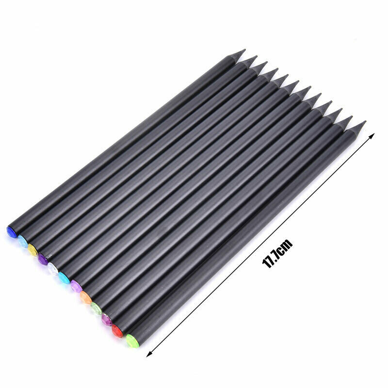 12Pcs/Set Pencil Hb Diamond Color Pencil Drawing Supplies For School Off JY
