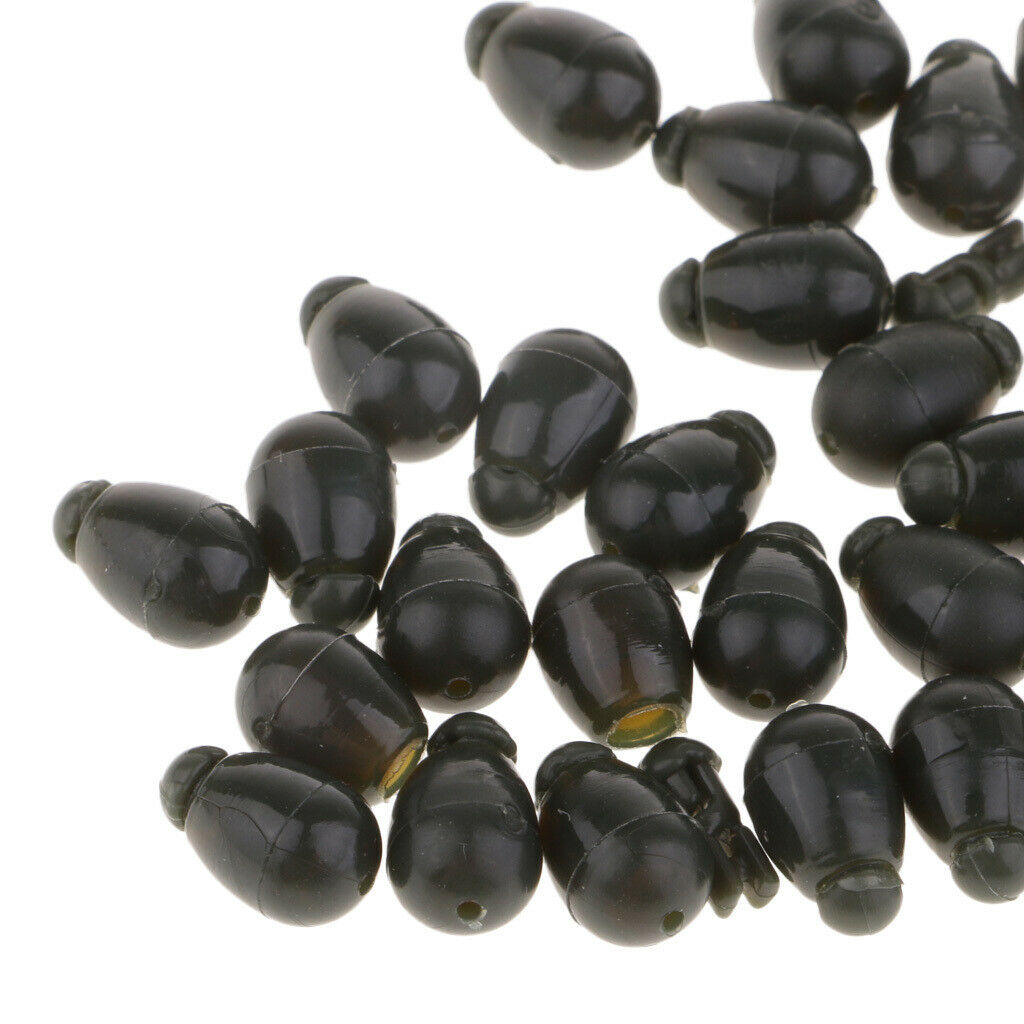 50x Plastic Quick Change Beads Method Feeder Fishing Bead for Carp Durable,