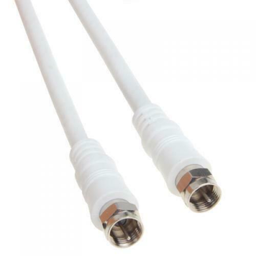 6.7 Ft Coaxial TV Antenna Cable White