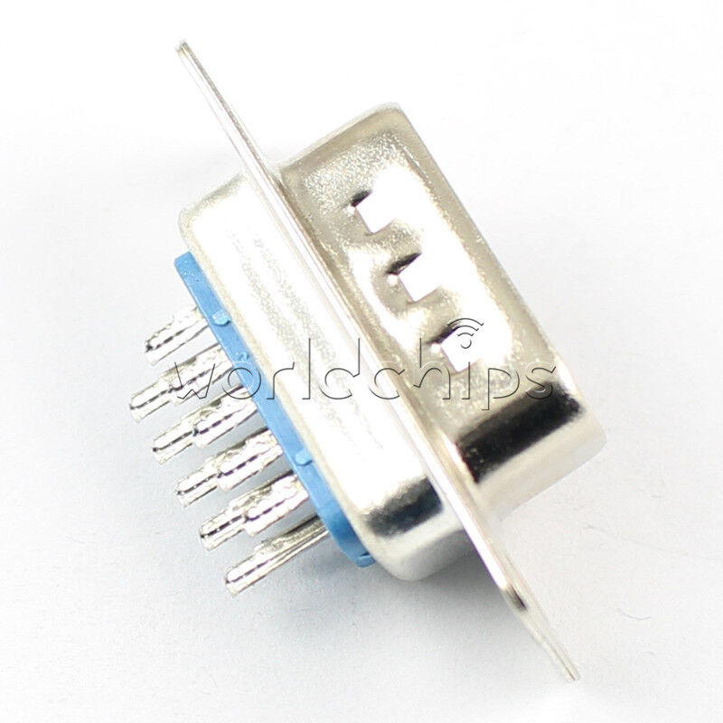 2PCS Connector D-SUB DB15 DB-15 15pin Male Plug VGA Socket LCD Monitor