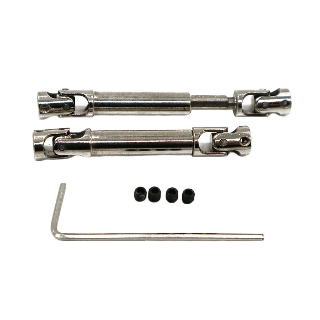 2 Pcs Metal Drive Shaft Drive Shaft Drive Joint Set for WPL C14 C24 B14 B24 B16