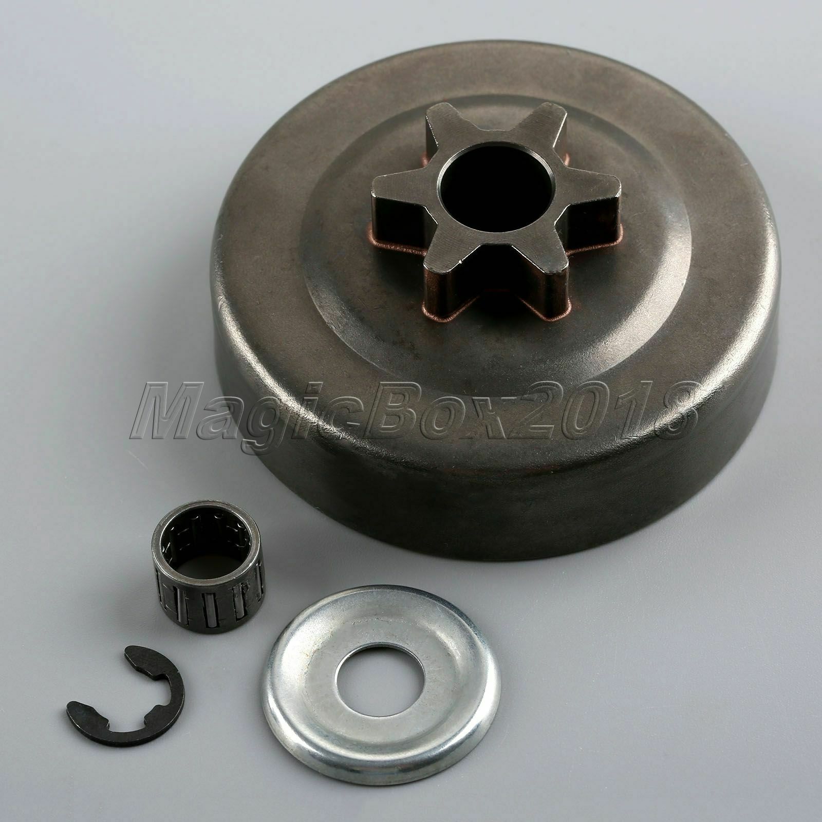 Clutch Drum Sprocket 3/8" 6T Washer E-Clip Kit For STIHL Chainsaw Parts Replace