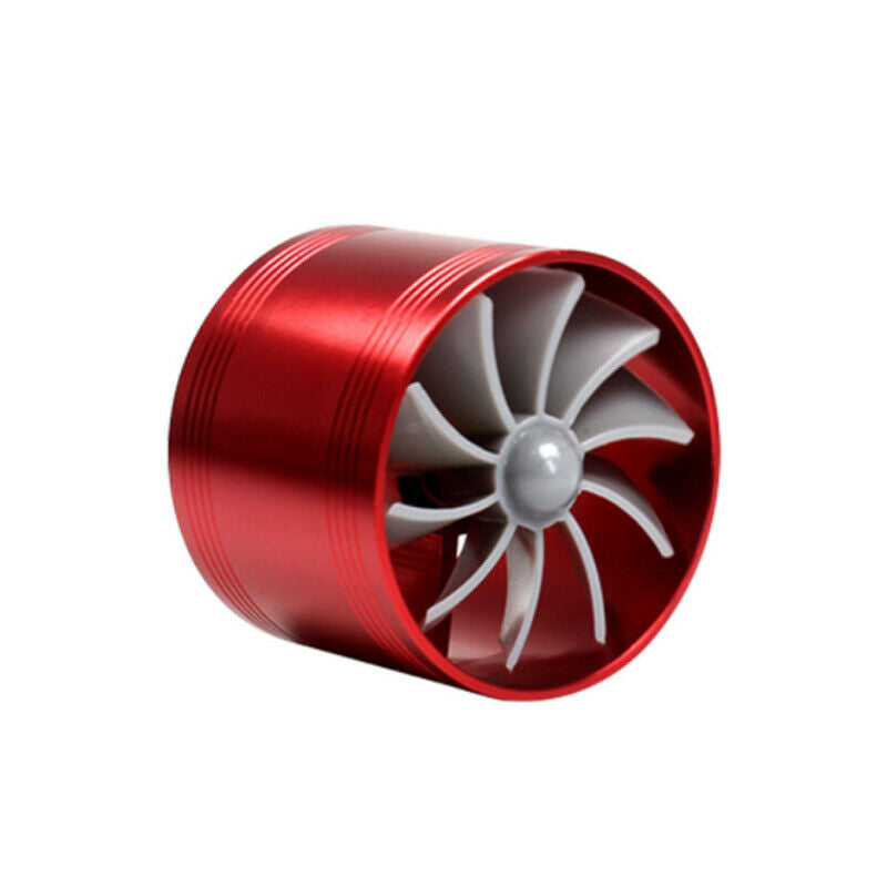 Air Intake Turbonator Single Fan Gas Fuel Saver Turbo Supercharger 2.5" ~ 2.9"