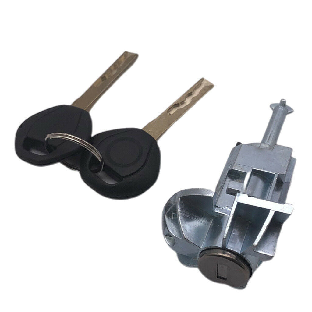 Left Driver Door Lock Cylinder Barrel Assembly W/2 Keys For  E46 3 Series