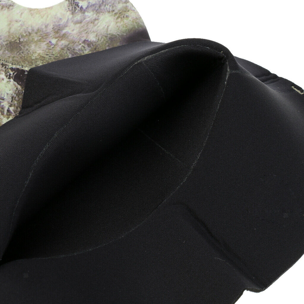Diving Surfing Wetsuits 3mm Neoprene Vented Bib Hood XXL Green Camouflage